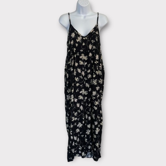 Final Touch Floral Spaghetti Strap Jumpsuit Oversized and Flowy Size S - Picture 1 of 11